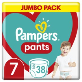Pampers SET Pants Μέγεθος 7 [17+kg] Jumbo 114 Πάνες - Bρακάκι [3x38]