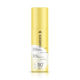 Garden Sunscreen Face & Body Lotion Spray SPF50 Αντηλιακό Γαλάκτωμα Σπρέι Υψηλής Προστασίας για Πρόσωπο & Σώμα 200ml