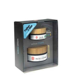 Vican PROMO Wise Men Father & Son Medium Hold Πομάδα για Δυνατό & Σταθερό Κράτημα 100ml - ΔΩΡΟ Kids Velvet Παιδική Πομάδα Μαλλιών άνω των 3 Ετών 30ml
