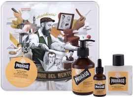 Proraso PROMO Wood & Spice Beard Care Kit Σαπούνι Περιποίησης Γενειάδας 200ml & Balm 100ml & Beard Oil Έλαιο Γενειάδας 30ml & Κουτί