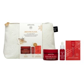 Apivita PROMO BeeVine Elixir Αντιρυτιδική Κρέμα Ημέρας για Σύσφιξη & Lifting Ελαφριάς Υφής Λιπαρές - Μικτές Επιδερμίδες 50ml & ΔΩΡΟ Serum Ορός Ενεργοποίησης για Σύσφιξη & Lifting 10ml & Sample Eye & Lip Cream 1.5ml & Νεσεσέρ