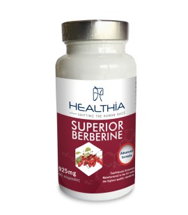 Healthia Superior Berberine 925mg Συμπλήρωμα Διατροφής με Εκχύλισμα του Φυτού Berberis Aristata 60 Κάψουλες