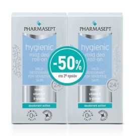 Pharmasept PROMO Hygienic Mild Deo Αποσμητικό Roll on 2x50ml -50% Στο 2ο Προιόν
