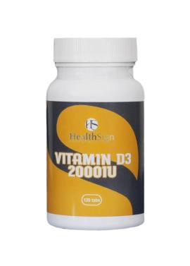 Health Sign D3 2000IU Συμπλήρωμα Διατροφής για την Καλή Υγεία των Οστών 120 Ταμπλέτες