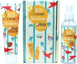 Aloe Colors PROMO Karavan Splash Summer After Sun & More Ενυδατικό Γαλάκτωμα Σώματος με Άρωμα Καρύδα 150ml - Face Water Δροσιστικό Νερό Προσώπου 200ml