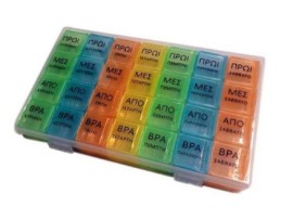 Ag Pharm Κουτί Χαπιών Εβδομάδας 28 Θέσεων, 1 Τεμάχιο