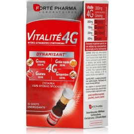 Forte Pharma Energy Vitalite 4gr Unidose Συμπλήρωμα Για Ενέργεια - Τόνωση 10 Αμπούλες x 10ml