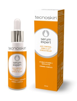 Tecnoskin Serum Expert Age Control Firm & Lift Stress Relief Ορός Προσώπου για Λάμψη με Σταθερό Παράγωγο Βιταμίνης C 30ml