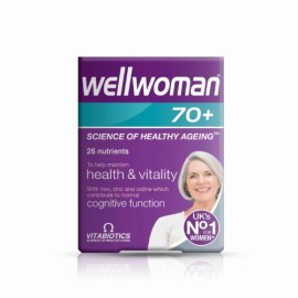 Vitabiotics Wellwoman 70+ Φόρμουλα για την Ευημερία των Γυναικών άνω των 70 Ετών 30 Ταμπλέτες