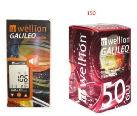 SET Wellion Galileo Ταινίες Μέτρησης Σακχάρου 3x50 Τεμάχια & ΔΩΡΟ Galileo Audio Μετρητής Σακχάρου με Φωνητική Λειτουργία 1 Τεμάχιο