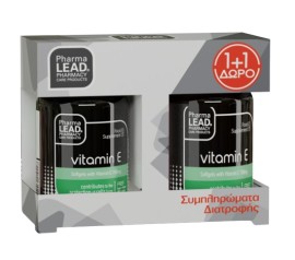 PharmaLead PROMO Vitamin E 150mg Βιταμίνη για την Προστασία από το Οξειδωτικό Στρες 2x30 Μαλακές Κάψουλες [1+1 ΔΩΡΟ]