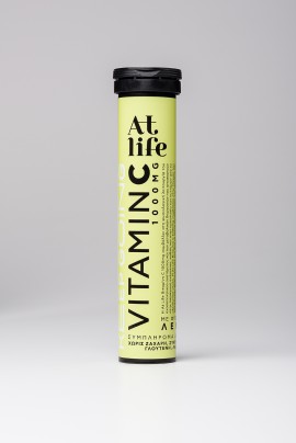 AtLife Vitamin C 1000mg Συμπλήρωμα Διατροφής για το Ανοσοποιητικό Σύστημα 20 Αναβράζοντα Δισκία