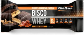 EthicSport Bisco Whey High Protein Bar Caramel & Peanuts με 33% Πρωτεΐνη Βάση Μπισκότου & Επικάλυψη Σοκολάτας 40gr
