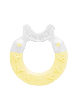 Mam Bite & Brush Πολυκρίκος για Ανακούφιση της Οδοντοφυΐας & Καθάρισμα Δοντιών για 3m+ Κίτρινο 1 Τεμάχιο [560U]