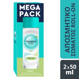 Noxzema PROMO Talc Γυναικείο Αποσμητικό Roll on 48ωρης Προστασίας 2x50ml