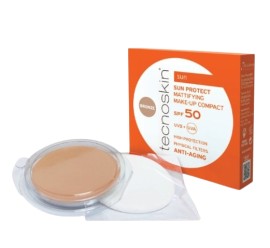 Tecnoskin Sun Protect Mattifying SPF50 Refill Αντηλιακό Compact Make Up Προσώπου Bronze Ανταλλακτικό 10gr