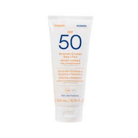 Korres Yoghurt SPF50 Γιαούρτι Αντηλιακό Γαλάκτωμα Σώματος - Προσώπου 200ml