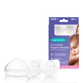 Lansinoh Nipple Shields Ψευδοθηλές Σιλικόνης 2 Τεμάχια x 20mm