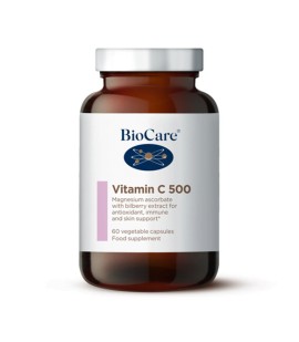 BioCare Vitamin C 500mg για Ενίσχυση του Ανοσοποιητικού Συστήματος 60 Φυτικές Κάψουλες