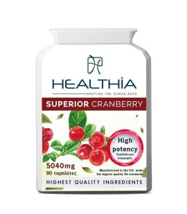 Healthia Superior Cranberry 5040mg Συμπλήρωμα Διατροφής με Εκχύλισμα Cranberry 90 Ταμπλέτες