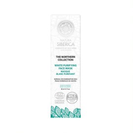 Natura Siberica Northern Collection White Purifying Face Mask Λευκή Μάσκα Καθαρισμού Προσώπου για Καθαρή & Λαμπερή Επιδερμίδα για Κανονικές - Μικτές Επιδερμίδες 80ml
