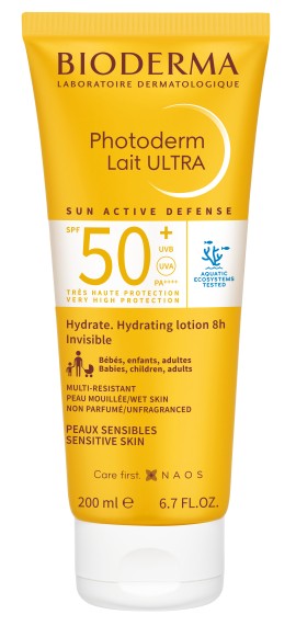 Bioderma Photoderm Lait Ultra SPF50+ Αντηλιακό Γαλάκτωμα Υψηλής Προστασίας για Πρόσωπο & Σώμα 200ml