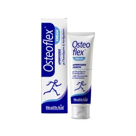 Health Aid Osteoflex Cream Κρέμα με Γλυκοζαμίνη, Χονδροϊτίνη & Αιθέρια Έλαια Μέντας & Ευκαλύπτου για την Αντιμετώπιση του Πόνου των Αρθρώσεων 100ml