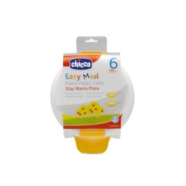Chicco Easy Meal Stay Warm Plate Πιάτο Θερμός Χρώμα:Κίτρινο 6m+ 1 Τεμάχιο