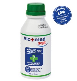 Alcofarm AlcoMed Sept Οινόπνευμα 95° Γεωργικής Προέλευσης 250ml