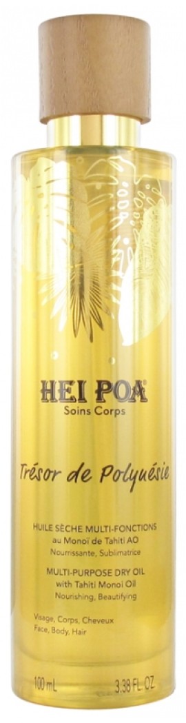 Hei Poa Monoi Dry Oil Tahiti Ξηρό Λάδι Πολλαπλών Χρήσεων 100ml