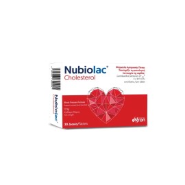 Eifron Nubiolac Cholesterol Συμπλήρωμα Διατροφής για Χοληστερόλη & Αρτηριακή Πίεση 30 Δισκία