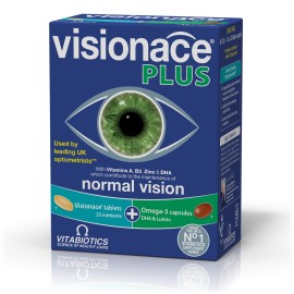 Vitabiotics Visionace Plus, για την Υγεία των Ματιών 28 Ταμπλέτες & Omega 3 with DHA & Lutein, 28 Κάψουλες