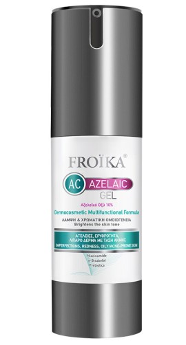 Froika AC Azelaic Gel Κρέμα Τζελ με 10% Αζελαϊκό Οξύ για Μικτές / Λιπαρές Επιδερμίδες & με Τάση Ακμής 30ml