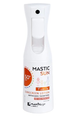 Mastic Spa Sunscreen Family Lotion Αντηλιακό Γαλάκτωμα Σώματος SPF50+ για Όλη την Οικογένεια 200ml