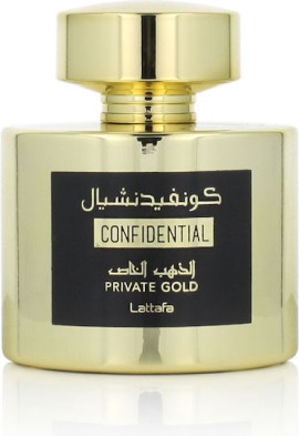Lattafa Confidental Private Gold Eau de Parfum Ανδρικό Άρωμα 100ml