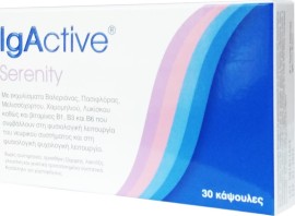 Novapharm Igactive Serenity Συμπλήρωμα Διατροφής Του Νευρικού Συστήματος 30 Κάψουλες