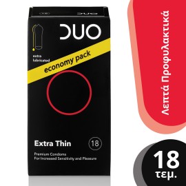 Duo Extra Thin Προφυλακτικά 18 Τεμάχια