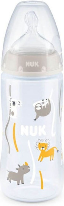 Nuk First Choice+ Πλαστικό Μπιμπερό 6-18m+ Θηλή Σιλικόνης Μέγεθος:M 300ml [10.741.940]