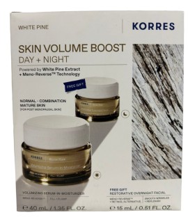Korres PROMO White Pine Λευκή Πεύκη Κρέμα Ημέρας για Αναπλήρωση Όγκου Κανονικές - Μικτές Επιδερμίδες 40ml - ΔΩΡΟ Λευκή Πεύκη Κρέμα Νυκτός για Αναπλήρωση Όγκου 15nl