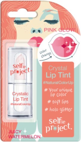 Selfie Project Crystal Lip Tint Ενυδατικό Lip Balm Natural ColorUp για τα Χείλη Ροζ 3.5g