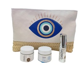 CollaZen+ PROMO Collagen Cream Ενυδατική Κρέμα Προσώπου 50ml - Hyalouronic Cream Αντιγηραντική Κρέμα Προσώπου 50ml - Eye Gel Αντιγηραντική Κρέμα Ματιών 30ml