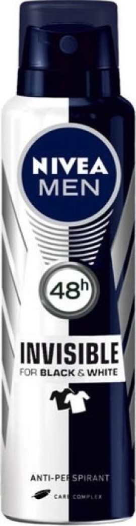 Nivea Men Black & White Invisible Ανδρικό Αποσμητικό Spray 48ωρης Προστασίας 150ml