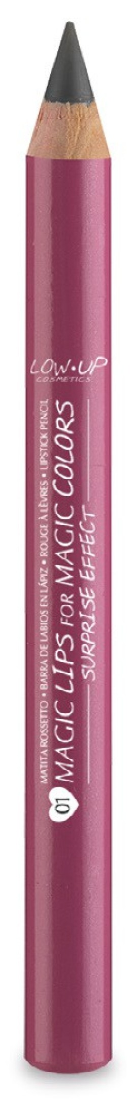 Low Up Cosmetics Μαγικά Χείλη για Εφέ Έκπληξης Μαγικών Χρωμάτων, Κραγιον Μολυβι 01 2.5g