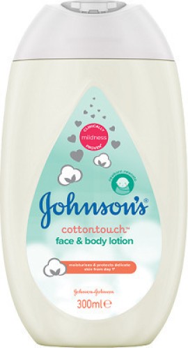 Johnsons® Baby Face and Body Lotion Cotton Touch Βρεφικό Ενυδατικό Γαλάκτωμα για Πρόσωπο και Σώμα 300ml