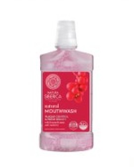 Natura Siberica Natural Mouthwash With Limonnik Nanai And Cranberry Στοματικό Διάλυμα με Σχισάνδρα και Κράνμπερι, Ρύθμιση Πλάκας και Δροσερή Αναπνοή 520ml