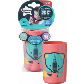 Tommee - Tippee Explora 360° Beaker Cee Sca AR Pink Εκπαιδευτικό Κύπελλο Ροζ - Σιέλ για 12m+ 250ml