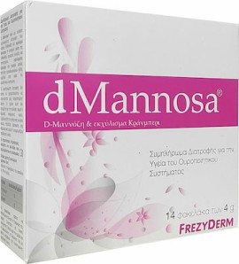 Frezyderm d Mannosa Συμπλήρωμα Διατροφής για την Υγεία του Ουροποιητικού Συστήματος 14 φακελίσκοι