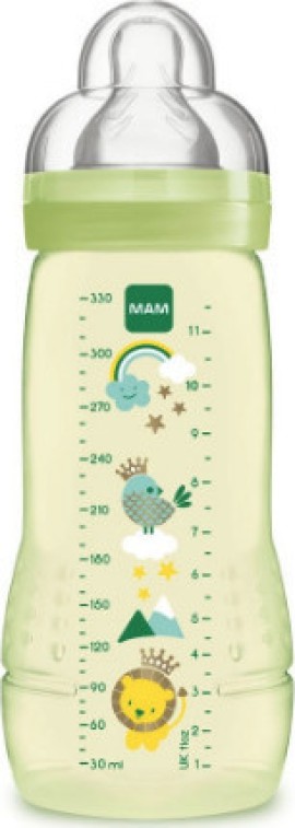 Mam Βaby Bottle Πλαστικό Μπιμπερό με Θηλή Σιλικόνης για 4m+ 330ml  [361S]