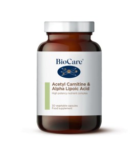 BioCare Acetyl Carnitine & Alpha Lipoic Acid με Αντιοξειδωτική Προστασία & Ενίσχυση του Μεταβολισμού 30 Φυτικές Κάψουλες