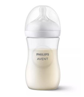 Avent Philips Natural Response Πλαστικό Μπιμπερό για 1m+ Διάφανο Θηλή Σιλικόνης Ροή 3 260ml [SCY903/01]